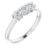 14K White 5/8 CTW Anniversary Band - 1239766057P photo
