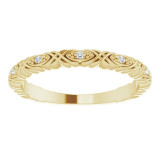 14K Yellow .05 CTW Diamond Anniversary Band - 123190601P photo 3