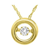 Gems One 14KT Yellow Gold & Diamond Rhythm Of Love Neckwear Pendant  - 1/10 ctw - ROL1129-4YC photo