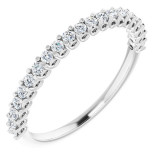 14K White 1/4 CTW Diamond Anniversary Band - 1239736004P photo