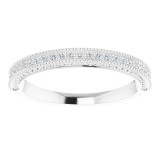 14K White 1/10 CTW Diamond Anniversary Band - 123027600P photo 3