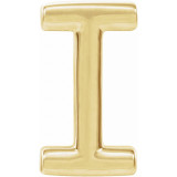 14K Yellow Single Initial I Earring - 86800150P photo