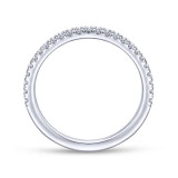 Gabriel & Co. 14k White Gold Contemporary Anniversary Wedding Band - WB14664R3W44JJ photo 2