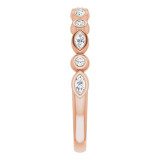 14K Rose 1/4 CTW Diamond Anniversary Band - 123175602P photo 4