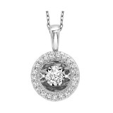 Gems One 14KT White Gold & Diamond Rhythm Of Love Neckwear Pendant  - 3-1/4 ctw - ROL1218-4WC photo