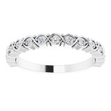 14K White 1/6 TW Diamond Anniversary Band - 123659604P photo 3