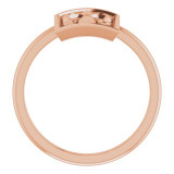 14K Rose Vintage-Inspired Cross Ring - R43099103P photo 2