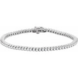 14K White 2 3/4 CTW Diamond 7 Line Bracelet - 65269260000P photo