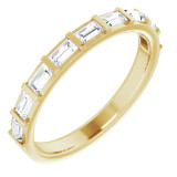 14K Yellow 5/8 CTW Diamond Straight Baguette Anniversary Band - 123178605P photo