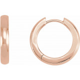 14K Rose 17.5 mm Hinged Hoop Earrings - 200076002P photo