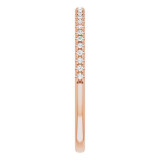 14K Rose 1/8 CTW Diamond French-Set Anniversary Band - 123123602P photo 4