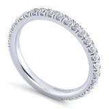 Gabriel & Co. 14k White Gold Contemporary Anniversary Wedding Band - WB14395S4W44JJ photo 3