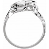 14K White Freeform Ring - 5805122371P photo 2