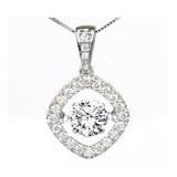 Gems One 14KT White Gold & Diamond Rhythm Of Love Neckwear Pendant  - 1-1/4 ctw - ROL1153-4WC photo