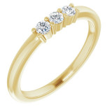 14K Yellow 1/5 CTW Diamond Anniversary Band - 1239756009P photo