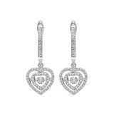 Gems One 14KT White Gold & Diamond Rhythm Of Love Fashion Earrings   - 1/2 ctw - ROL2018-4WCBK photo