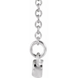 14K White Infinity-Inspired 16-18 Bar Necklace - 86768101P photo 2