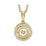 Gems One 14KT Yellow Gold & Diamond Rhythm Of Love Neckwear Pendant  - 1/6 ctw - ROL1194-4YC photo