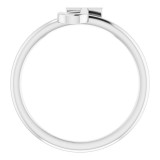 14K White Initial J Ring - 51895155P photo 2