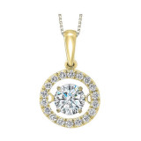 Gems One 14KT Yellow Gold & Diamond Rhythm Of Love Neckwear Pendant   - 1 ctw - ROL1040-4YC photo