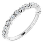 14K White 1/5 CTW Diamond Anniversary Band - 124183600P photo