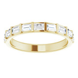 14K Yellow 5/8 CTW Diamond Straight Baguette Anniversary Band - 123178609P photo 3