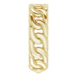 14K Yellow Stackable Chain Link Ring - 51671102P photo 4