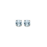 Gems One 14Kt White Gold Aquamarine (7/8 Ctw) Earring - EAR45-4W photo