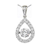 Gems One 14KT White Gold & Diamond Rhythm Of Love Neckwear Pendant  - 3/4 ctw - ROL1144-4WC photo