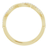 14K Yellow 1/8 CTW Diamond Anniversary Band - 122961601P photo 2