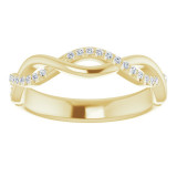 14K Yellow 1/8 CTW Diamond Anniversary Band - 122961601P photo 3