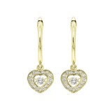 Gems One 14KT Yellow Gold & Diamond Rhythm Of Love Fashion Earrings  - 1/4 ctw - ROL2009-4YC photo