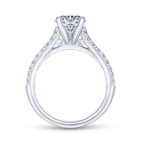 Gabriel & Co. 14k White Gold Contemporary Straight Engagement Ring - ER7435W44JJ photo 2
