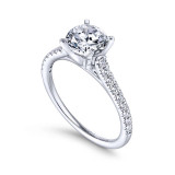 Gabriel & Co. 14k White Gold Contemporary Straight Engagement Ring - ER7435W44JJ photo 3