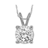 Gems One 14Kt White Gold Diamond (1Ctw) Pendant - FP1420/100-4WC photo