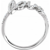 14K White 1/4 CTW Diamond Love Ring - 653604601P photo 2