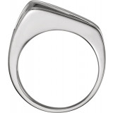 14K White Negative Space Ring - 498123613P photo 2