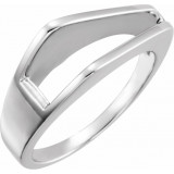 14K White Negative Space Ring - 498123613P photo