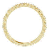 14K Yellow 1/8 CTW Diamond Pavu00e9 Twisted Anniversary Band - 1226806001P photo 2