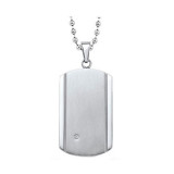 Gems One Steel Diamond Pendant - PD10061-STL photo