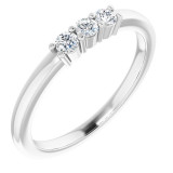 14K White 1/5 CTW Diamond Anniversary Band - 1239756008P photo