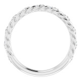 Platinum 1/8 CTW Diamond Pavu00e9 Twisted Anniversary Band - 1226806002P photo 2