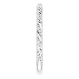 Platinum 1/8 CTW Diamond Pavu00e9 Twisted Anniversary Band - 1226806002P photo 4