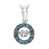 Gems One 14KT White Gold & Diamond Rhythm Of Love Neckwear Pendant  - 1/4 ctw - ROL1025-4WCBL photo