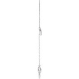 14K White 1/10 CTW Diamond Circle Y 16-18 Necklace - 65231060001P photo 2