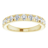 14K Yellow 1 CTW Diamond French-Set Anniversary Band - 1238836017P photo 3