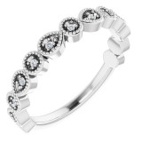 14K White .07 CTW Diamond Anniversary Band - 123070600P photo