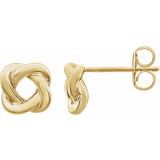 14K Yellow 7x7 mm Knot Earrings - 861701001P photo 3
