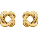 14K Yellow 7x7 mm Knot Earrings - 861701001P photo 4