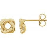 14K Yellow 7x7 mm Knot Earrings - 861701001P photo